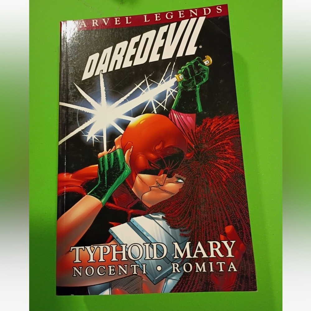 Marvel Legends Daredevil Comic with Red and Green Cover